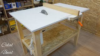 Making a simple table saw  Homemade table saw part 1  Tezgah testere yapımı [upl. by Eissirk]