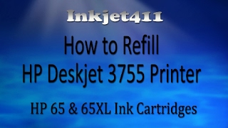 HP DeskJet 3755 Printer Ink Refill [upl. by Ecenahs]