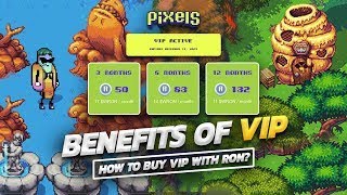 Pixels  GameNFT  Cách mua VIP và tác dụng của VIP [upl. by Neerom]