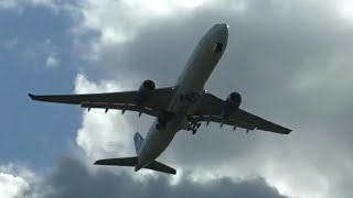 Geodis Air Network Airbus A330200 reg GEODS departing Birmingham Airport [upl. by Fasa]