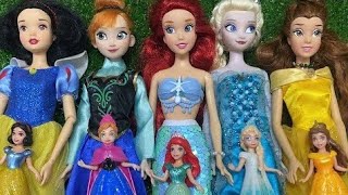 Disney Princess Doll Makeover  DIY Miniature Ideas for Barbie  Wig Dress Faceup and More DIY [upl. by Pitts]