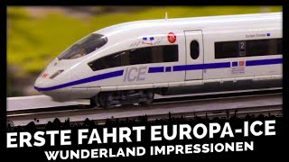 Premierenfahrt des EuropaICE im Wunderland  Miniatur Wunderland [upl. by Carry533]