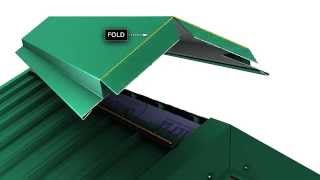 How to install a metal roof ridge cap for Unions MasterRib panel [upl. by Rella389]