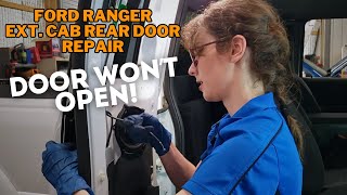 Extended Cab Door Cable Repair  20002011 Ford Ranger [upl. by Lenor]