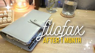 1 Month in Filofax Rings  Personal Rings Setup [upl. by Rie]