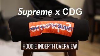 Supreme x CDG Hoodie Overview [upl. by Yeneffit]