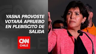 Yasna Provoste anuncia que aprobará nueva Constitución en plebiscito de salida [upl. by Dilahk]