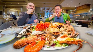 Best Portuguese Food 🦞 SEAFOOD MOUNTAIN  Lobster Rice in Matosinhos Portugal [upl. by Thaxter735]