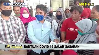 KOMNAS PPC19 PALOPO  BANTUAN COVID19 SALAH SASARAN [upl. by Ruyam]