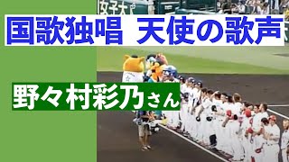 国歌独唱 天使の歌声 野々村彩乃さん 2014オールスター第２戦 [upl. by Robbie]