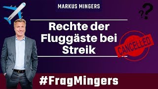 Rechte der Fluggäste bei Streik  FragMingers [upl. by Ellesij]