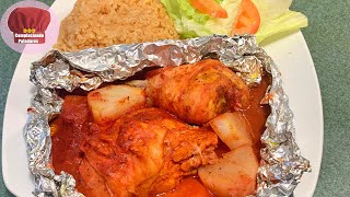 Pollo en Achiote al Vapor  Achiote Marinated Chicken [upl. by Nodnil858]