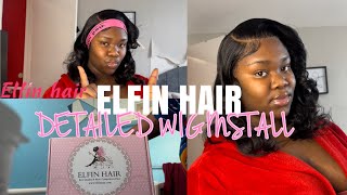 WATCH ME DO MY HAIR  Super Double Drawn Bob Wig FtELFIN HAIR [upl. by Aubert5]