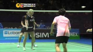 SF  XD  S ThoungthongkamS Prapakamol vs Anastasia RusskikhH Setiawan  2011 All England Open [upl. by Rusty]