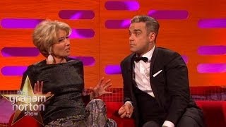 Robbie Williams Talks About Getting Hair Implants  The Graham Norton Show [upl. by Norrehs319]