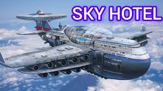 Nuclear Powered Sky Hotel futuretechnology aviation Technology [upl. by Crocker482]