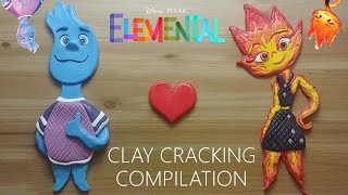 ELEMENTAL wade ember clay cracking compilation 엘리멘탈 웨이드 앰버 점토 부수기 위주로 편집 [upl. by Eniledam]