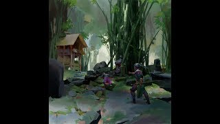 Ruan Jia quotBamboo Forestquot Time Lapse Painting Master Study [upl. by Nnylodnewg]