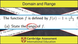 A Level Domain and Range Explained [upl. by Eittak]