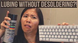 How to Lube Mechanical Keyboard Switches Without Desoldering  2 METHODS [upl. by Maryjo]