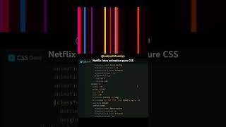 Netflix intro animation pure css 🎞✨️ netflix trending shorts [upl. by Atsirt966]