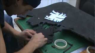 2B  cutting the foam Foam Pepakura Iron Man SuitArmor explanation [upl. by Tavi686]