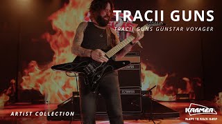 NAMM 2021 Tracii Guns Kramer Gunstar Voyager [upl. by Casimire]