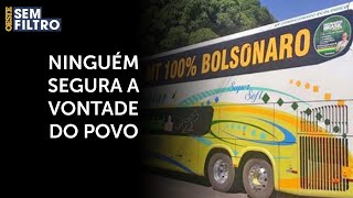 Caravanas lotadas e com demanda extra virão para ato de Bolsonaro na Paulista  osf [upl. by Ademla878]