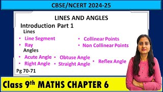 Lines and angles Introduction Part 1  Class 9 Maths Chapter 6 [upl. by Nilrac]