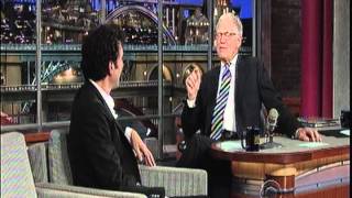 SACHA BARON COHEN part1 on late show with david letterman part 1 [upl. by Dittman]