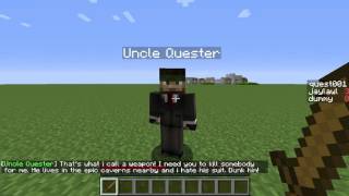 MythicMobs custom QUESTS without extra plugins  quotUncle Questerquot demo 1 [upl. by Misty]