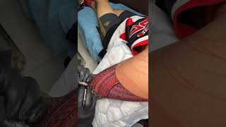 Freehand viralvideo tattoo polynesiantattoo soriatattoo mycoshub [upl. by Anaes]