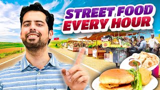 Eating Street Food Every Hour For a Day  Impossible Food Challenge cravingsandcaloriesvlogs [upl. by Aiduan599]