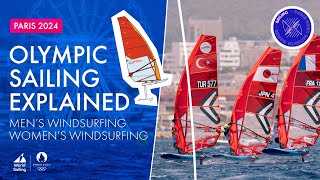 Mens and Womens Windsurfing  Olympic Sailing Explained [upl. by Ahsiam283]