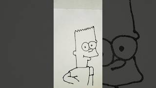 Bart Simpson  Drawing  Kids youtubeshorts shorts [upl. by Anirehtak]