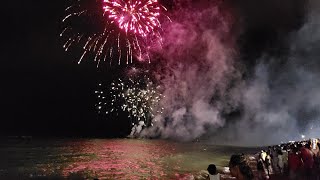 Queima de fogos  Réveillon Praia de Candeias  Jaboatão dos Guararapes  PE 01012019 [upl. by Recneps]