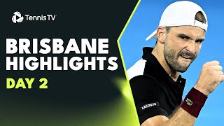 Murray vs Dimitrov Rune amp Shelton Begin Seasons  Brisbane 2024 Highlights Day 2 [upl. by Cahan]