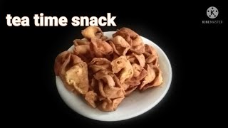 టీ టైం స్నాక్ namkeen instant tea time snack mana recipe viral video [upl. by Kieryt]