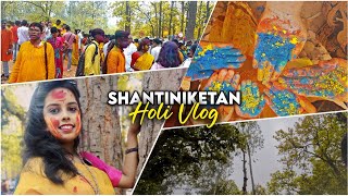 Shantiniketan Dol Utsav😍 Holi Vlog in Shantiniketan Sonajhuri Hat Bolpur Samata Vlogs [upl. by Adnwahsar]