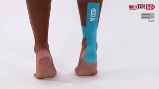 RockTape GO  Ankle Taping Instructions [upl. by Aya]