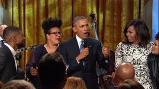 Watch President Obama speak  and sing  at White House tribute to Ray Charles [upl. by Garbe]