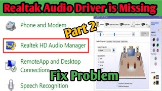 realtek hd audio manager windows10 not showingRealtek Audio Driver Not Showing Up In Device Manager [upl. by Odracer]