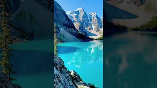 Moraine Lake nestles in the Valley of the Ten Peaks in Banff National Park Alberta Canada [upl. by Daniell]