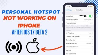 How To Fix Personal Hotspot is Not Working On iPhone After iOS 17 Beta 2 💯 [upl. by Aurelio]