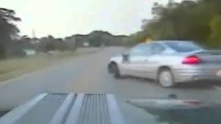 Police Chase Pontiac Am  Car Crashes Guns Drawn [upl. by Lorna122]