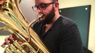 Uptown Funk Euphonium Loop  Tubavisionary [upl. by Kyre]