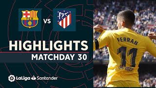 Resumen de FC Barcelona vs Atlético de Madrid 10 [upl. by Nat]