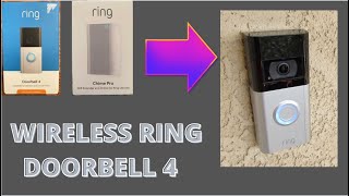 How to Install Ring Doorbell 4 Wireless [upl. by Mckale]