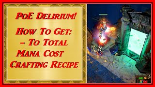 WORKS in 325 PoE  HOW to GET  To TOTAL MANA COST Crafting Recipe Two Versions [upl. by Maclaine]