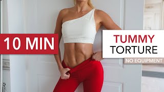 10 MIN KILLER SIXPACK  super hard ab workout  No Equipment I Pamela Reif [upl. by Kempe652]